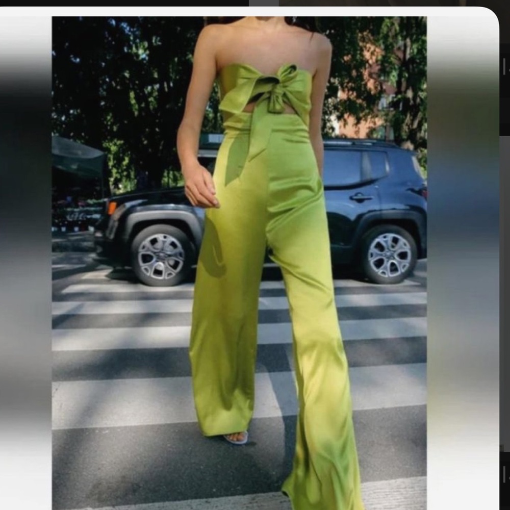 NWT ZARA STRAPLESS JUMPSUIT